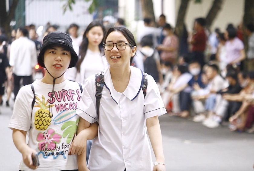 Candidates taking the 2024 Hanoi National University of Education's competency assessment exam. Photo: Van Hang