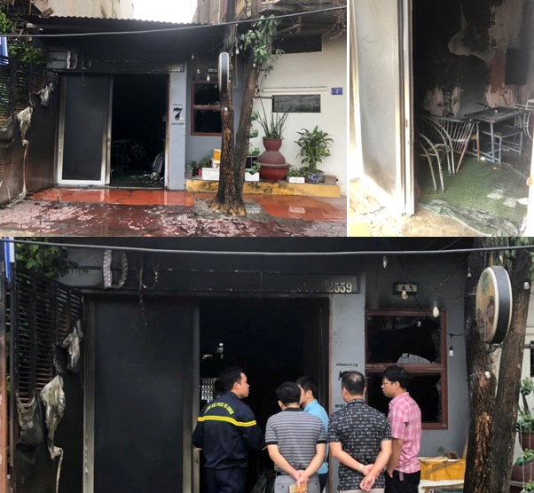 Fire scene. Photo: Hai Phong Police
