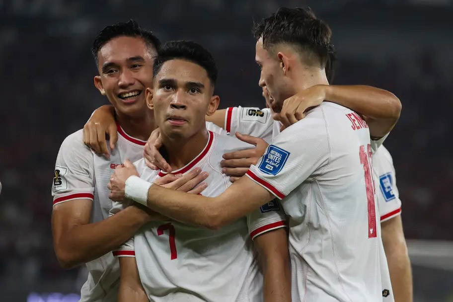 Doi tuyen Indonesia thang hoa tai vong loai 3 World Cup 2026. Anh: Bola