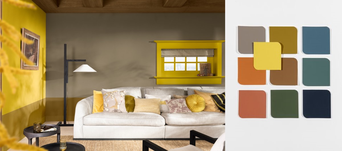 According to Akzo Nobel, with its bright yellow color, True Joy - Bright Yellow brings endless joy and positive energy to every home. Photo: TH