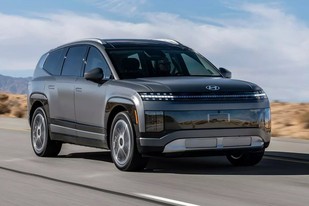 Close-up of the newly launched Hyundai Ioniq 9. Photo: Hyundai