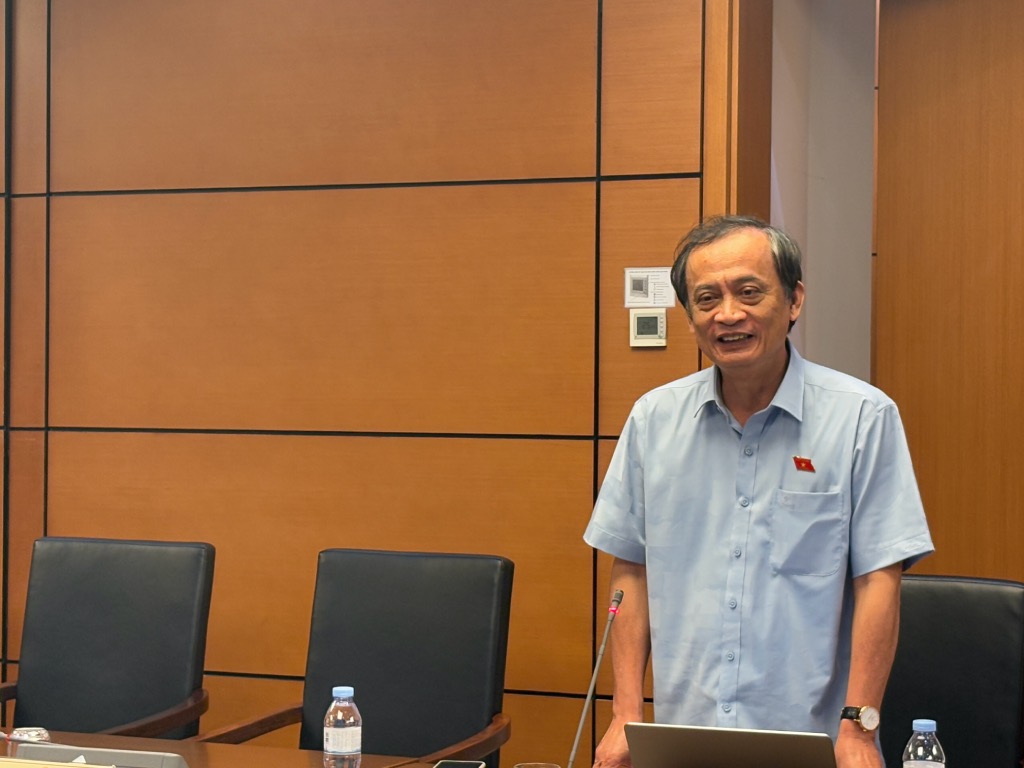 Delegate Nguyen Thanh Phuong (Can Tho Delegation) said that pickup trucks are a means of demonstrating the development and wealth of people in rural areas. Photo: Bao Han