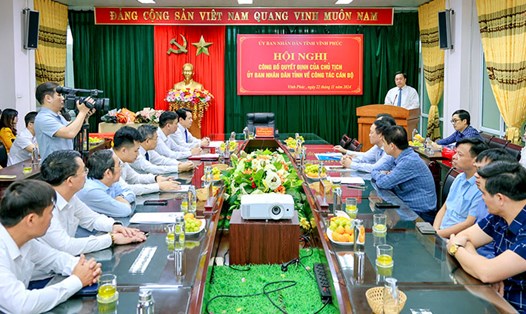 Quang cảnh hội nghị công tác cán bộ. Ảnh: Khánh Linh