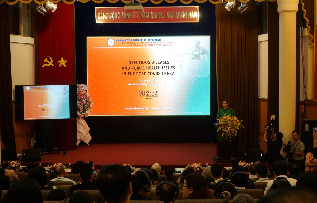 Scientific conference on infectious diseases and public health issues after the COVID-19 pandemic, November 22. Photo: Thanh Chan