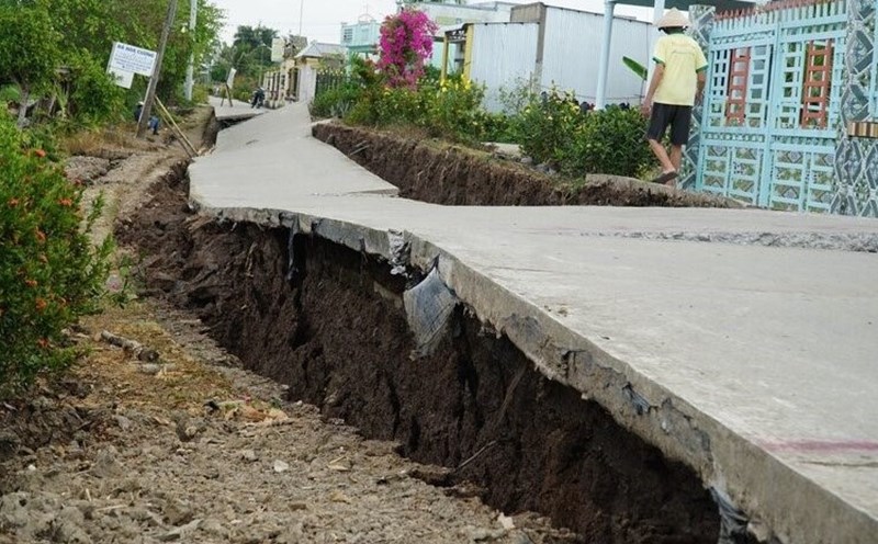 In the dry season of 2024, Ca Mau province will face severe drought and landslides. Photo: Nhat Ho