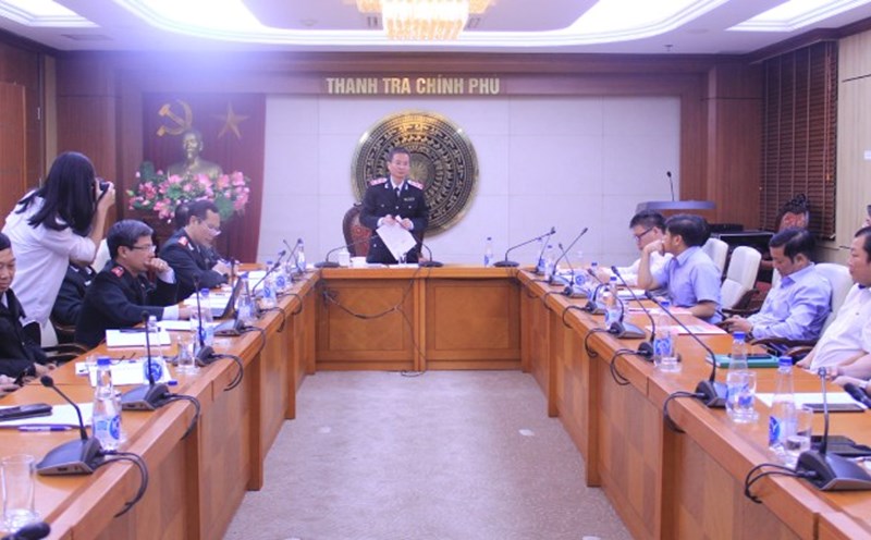 Announcement of inspection decision at Vietnam Paper Corporation. Photo: Government Inspectorate
