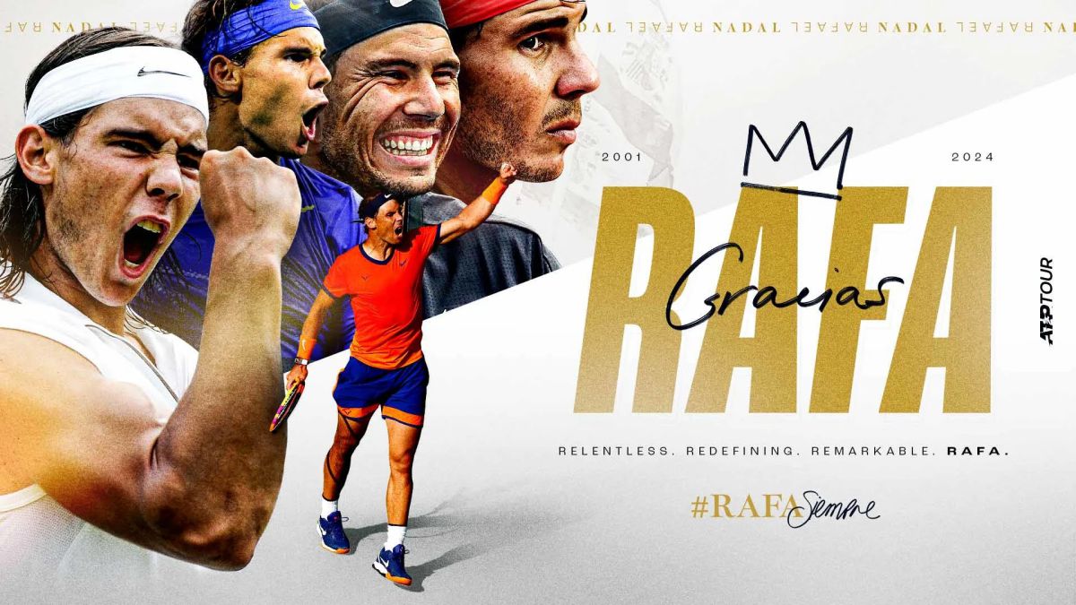 Rafael Nadal has left behind a huge legacy, but the highlight is two different images on and off the court. Photo: ATP Tour