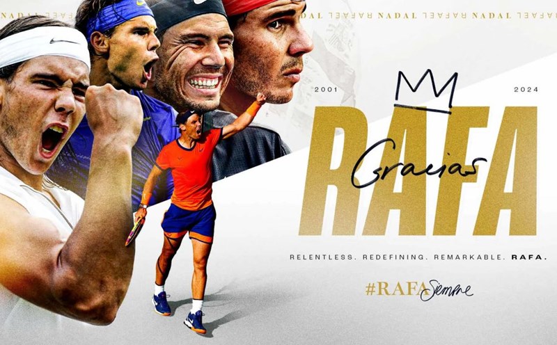 Rafael Nadal has left behind a huge legacy, but the highlight is two different images on and off the court. Photo: ATP Tour