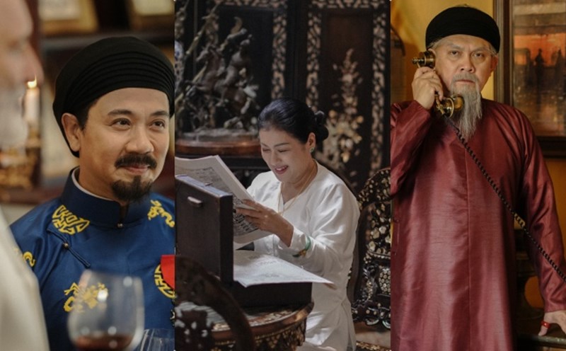 Huu Chau, Thanh Thuy, Huu Chau play "Cong Tu Bac Lieu". Photo: Producer.
