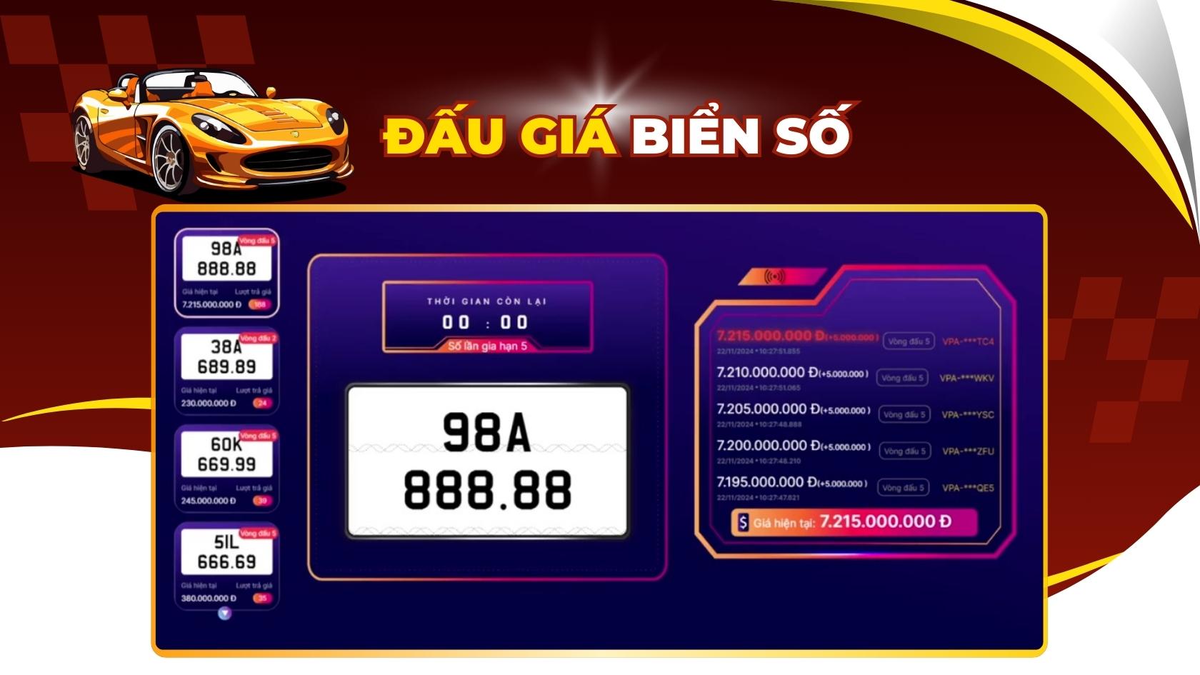 There was a license plate that exceeded the 11 billion mark in the auction on November 22