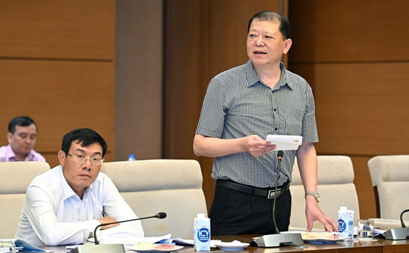Delegate Lo Viet Phuong suggested considering adding activities to monitor citizen reception to reduce voters' petitions to the Central level. Photo: Quochoi.vn