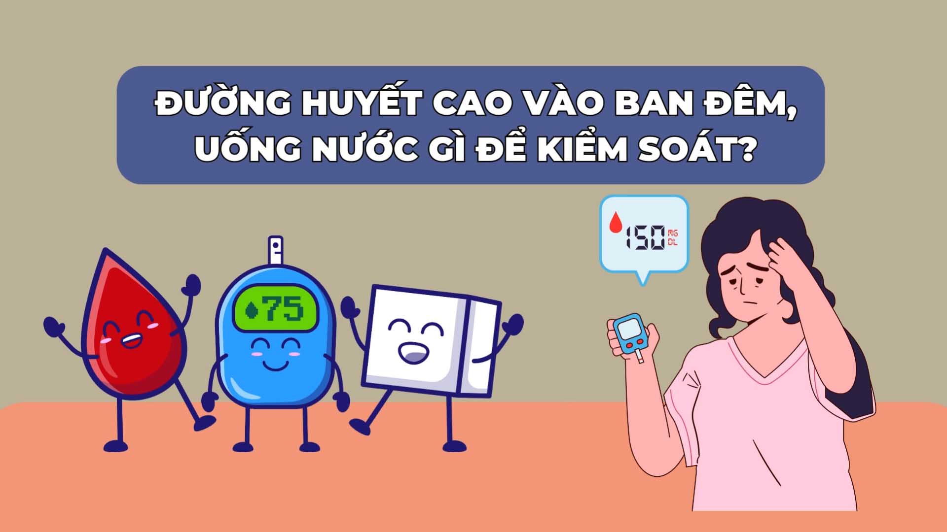 High blood sugar at night, what to drink to control?