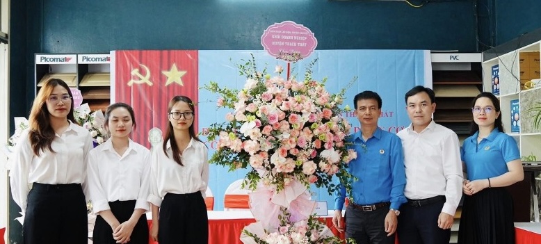 The Thach That District Labor Federation successfully organized the Congress to establish the Hai Dang Plastic Joint Stock Company's grassroots trade union in August 2024. Photo: Grassroots Trade Union
