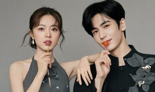 Triệu Kim Mạch và Trương Lăng Hách vướng tin đồn hẹn hò. Ảnh: Weibo