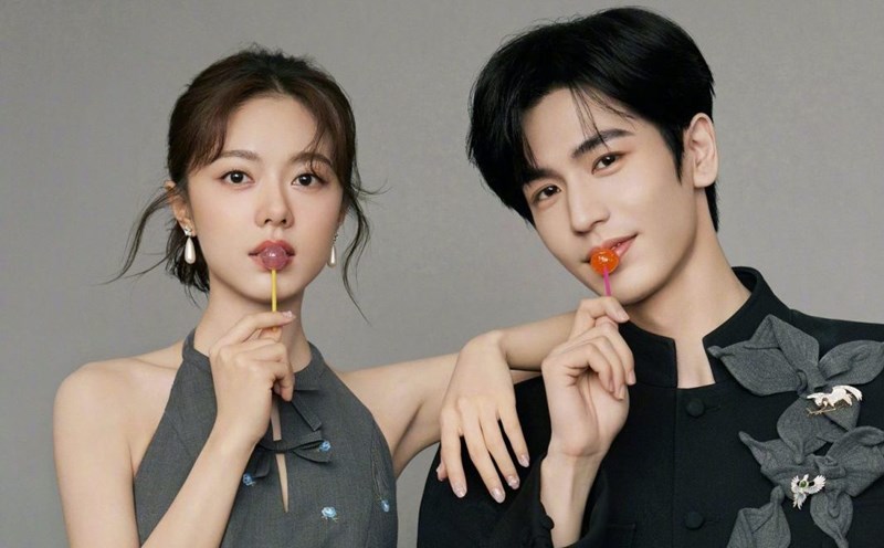 Trieu Kim Mach and Truong Lang Hac are rumored to be dating. Photo: Weibo