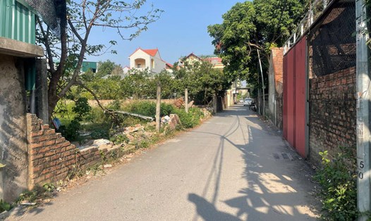 Phân khúc đất nền ven dự án Vành đai 4 (Hà Nội) đang được đẩy giá lên cao. Ảnh: Lê Tâm