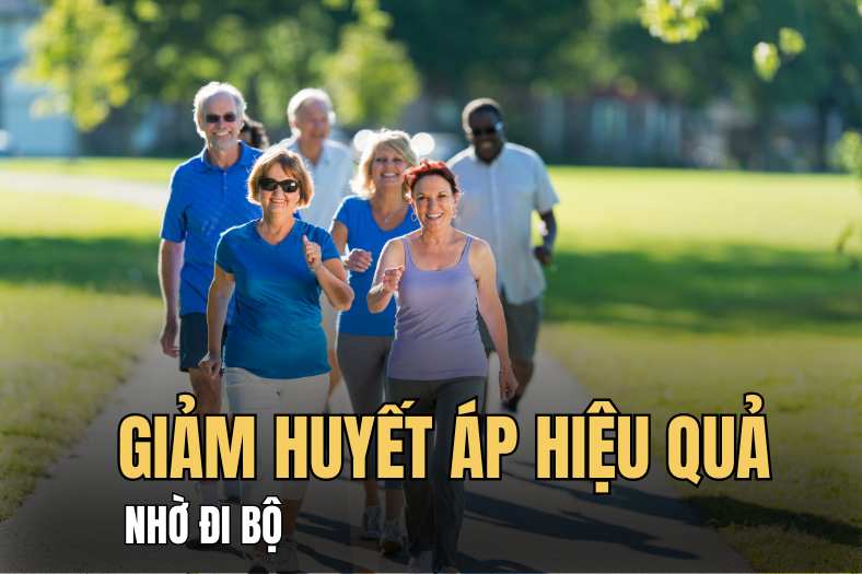 Walking is a suitable exercise for people with high blood pressure. Graphics: Hai Ly