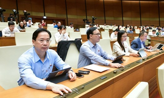 Quốc hội biểu quyết thông qua Luật Di sản văn hóa (sửa đổi). Thanh tra chuyên ngành di sản văn hóa sẽ được thành lập khi luật có hiệu lực (từ 1.7.2025). Ảnh: Quốc hội
