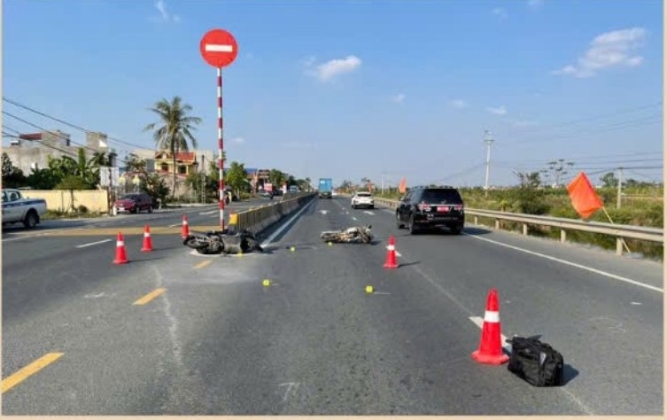 Accident scene. Photo: Hai Phong Traffic Safety Committee
