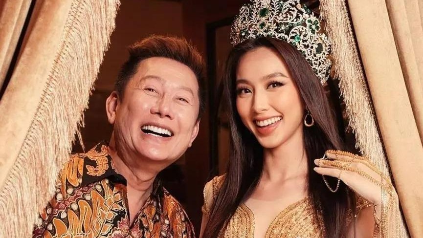 Mr. Nawat and Miss Thuy Tien. Photo: Instagram