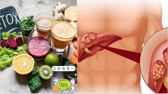 Effective detox diet. Graphics: Cao Thom