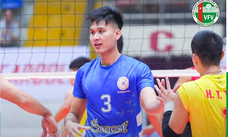 Sanest Khanh Hoa meets Border Guard at the 2024 national volleyball tournament. Photo: VFV