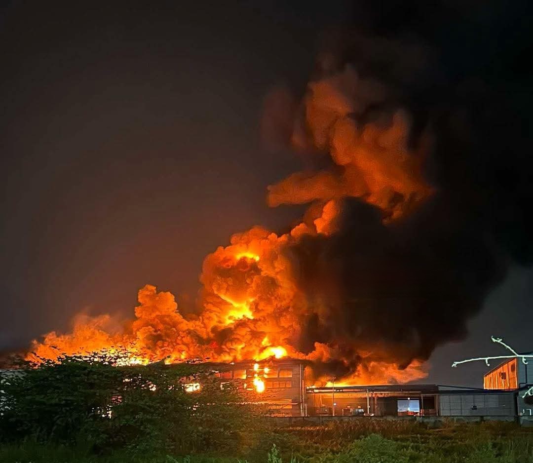 Fire scene. Photo: Hai Phong Page