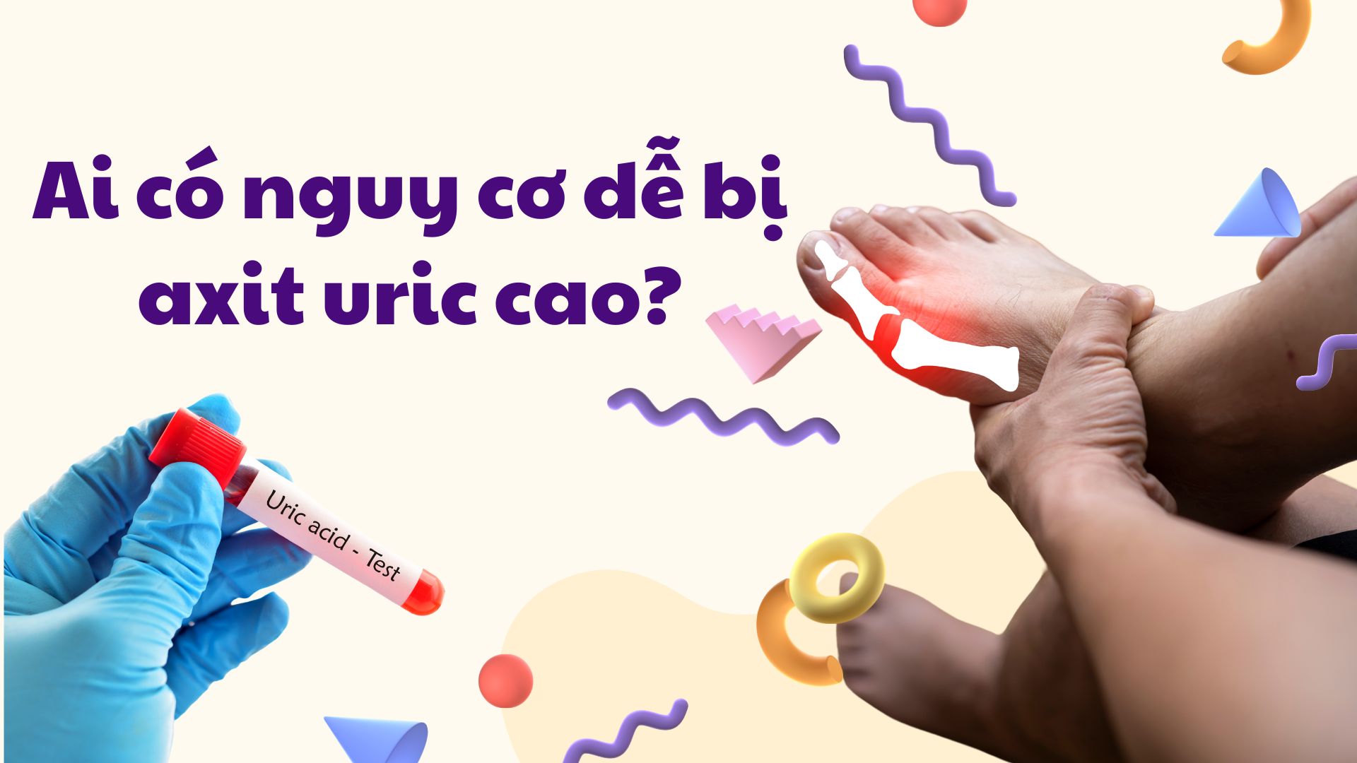 Who is at risk for high uric acid?