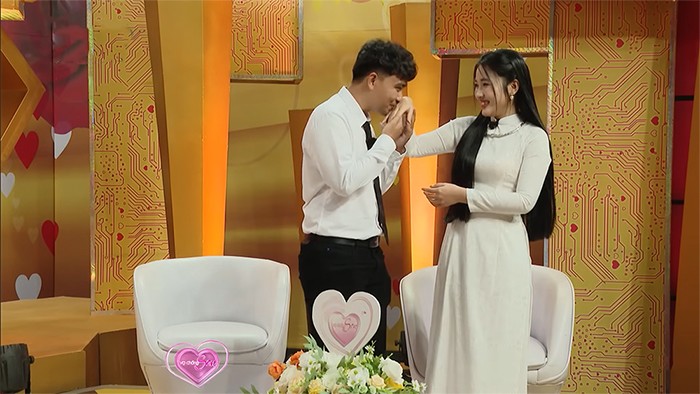 The couple at "Newlyweds". Photo: Producer.