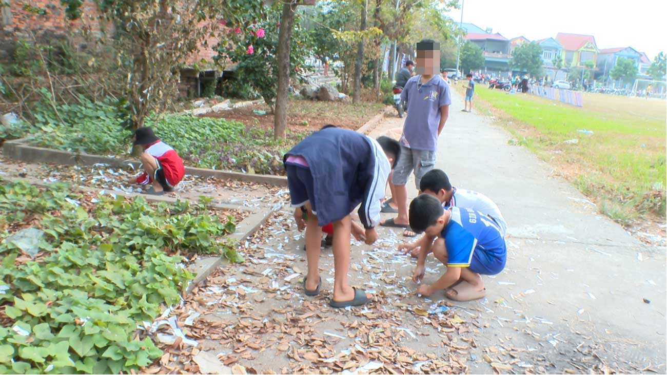 Bao Duc Stadium - where the incident occurred. Photo: Vinh Phuc Provincial Police