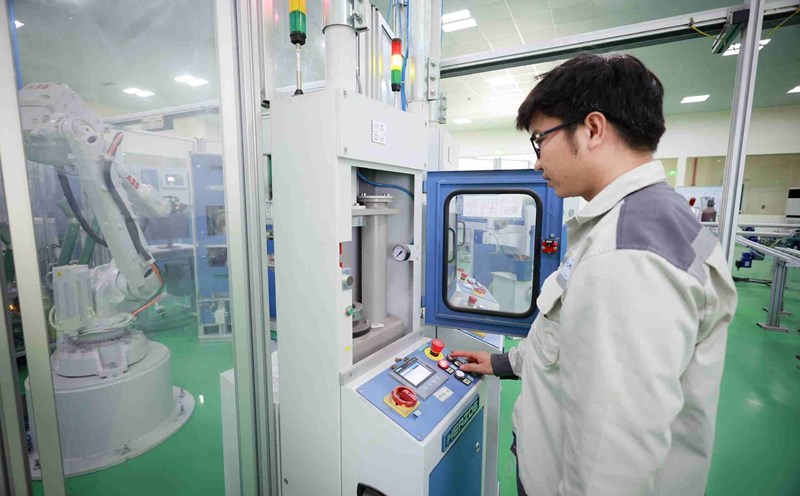 Technology application control center at Hoa Phat - Dung Quat steel factory. Photo: Hai Nguyen