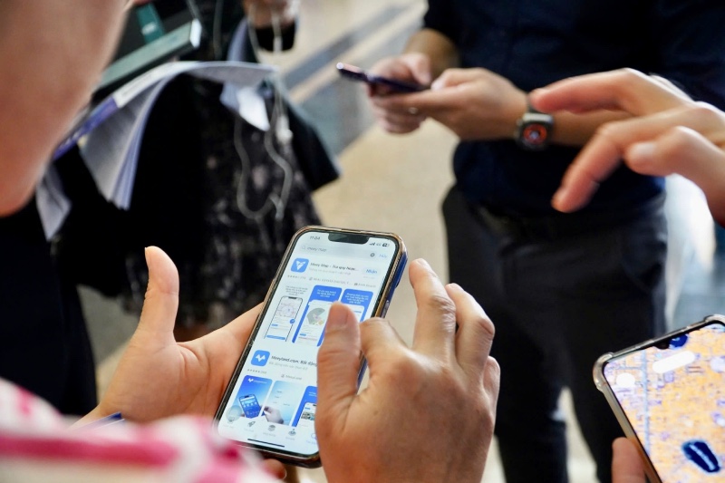 Meey Group's products received the attention of many guests. Photo: Meey Land