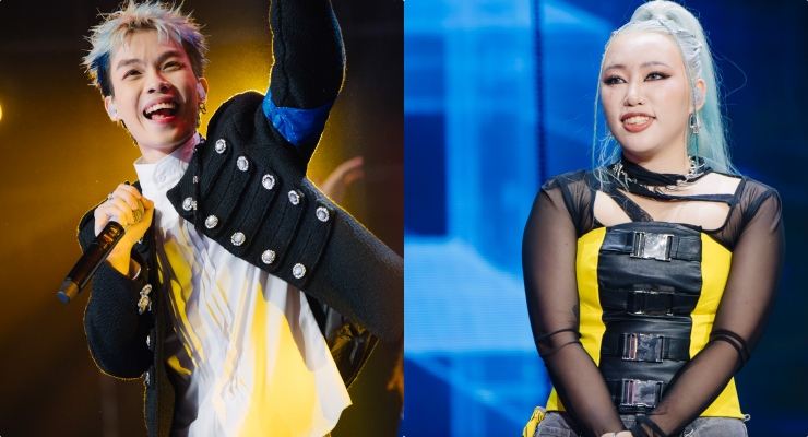 2 contestants in the final round of Rap Viet. Photo: Producer.