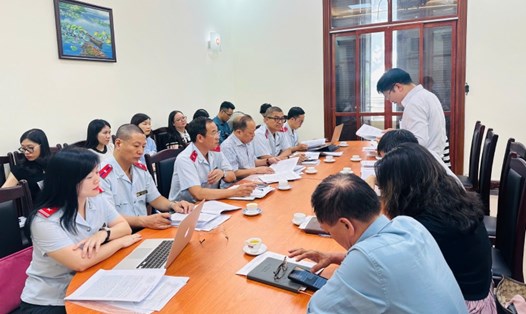 Thanh tra Bộ Tư pháp tiến hành thanh tra đối với Viện Chiến lược và Khoa học pháp lý. Ảnh: Bộ Tư pháp