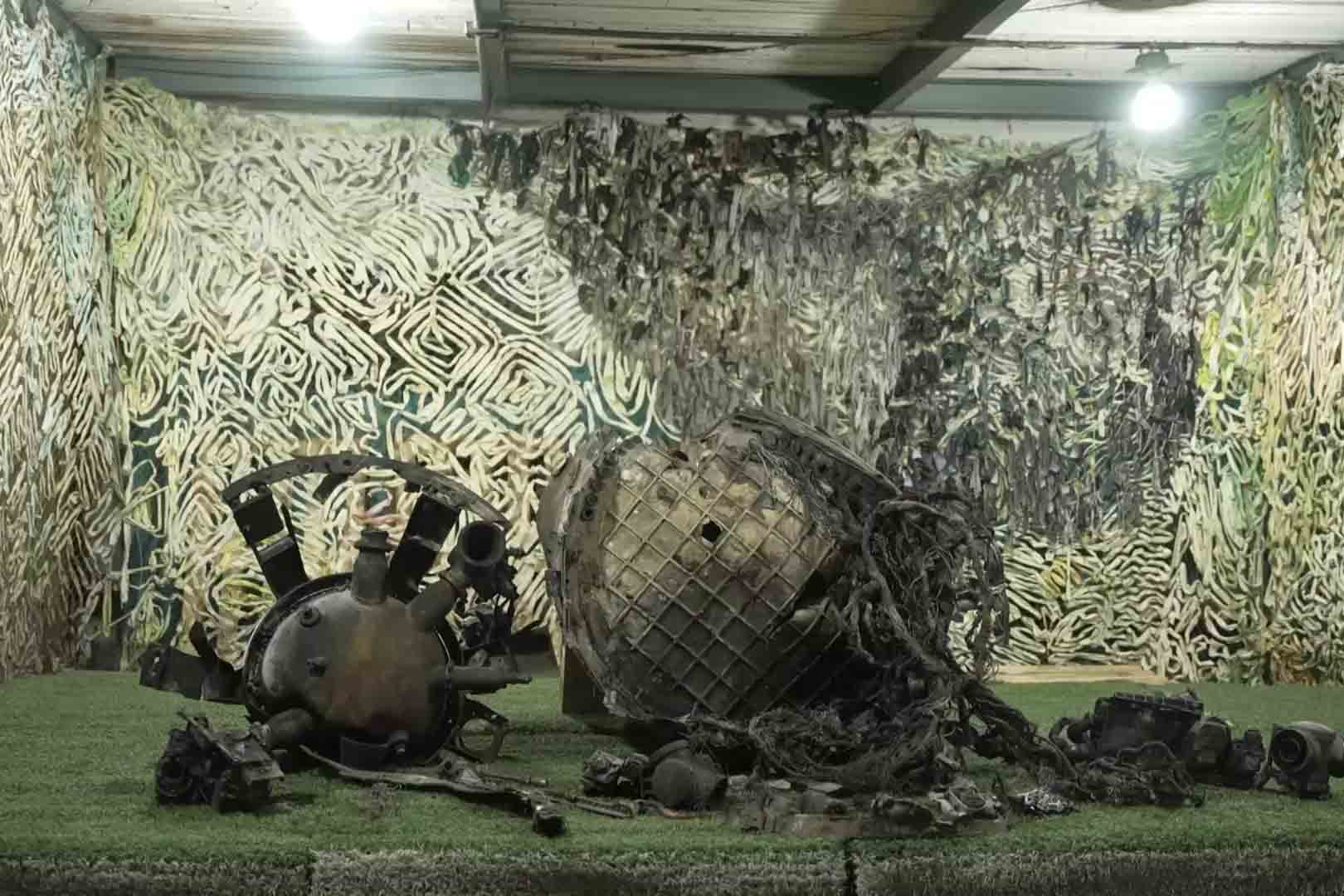 Piece of Russian missile used to attack Ukraine. Photo: AFP