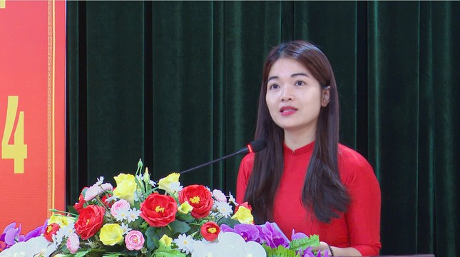 Ba Vu Thi Anh Dung - Chu tich UBND huyen Dong Hy nhiem ky 2021-206. Anh: TTVHTT Dong Hy.