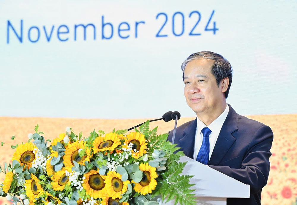 Minister of Education and Training Nguyen Kim Son. Photo: Provided by the Organizing Committee