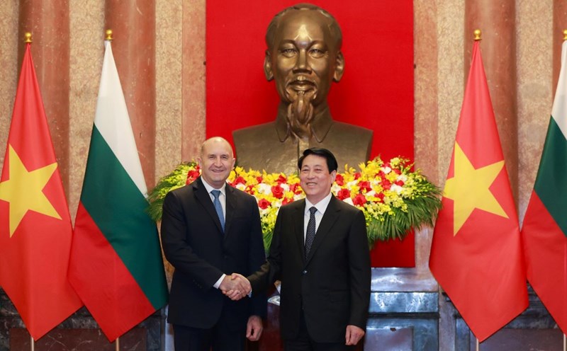 President Luong Cuong and Bulgarian President Rumen Radev. Photo: Hai Nguyen