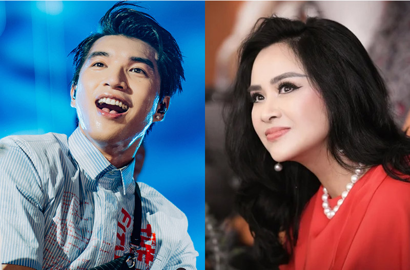 HIEUTHUHAI and People's Artist Thanh Lam. Photo: Producer