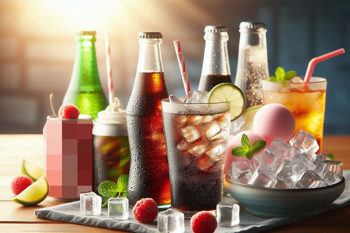 Regular consumption of carbonated soft drinks can lead to weight gain, tooth decay and increase the risk of health problems such as diabetes and heart disease. Photo - AI: Ngoc Thuy