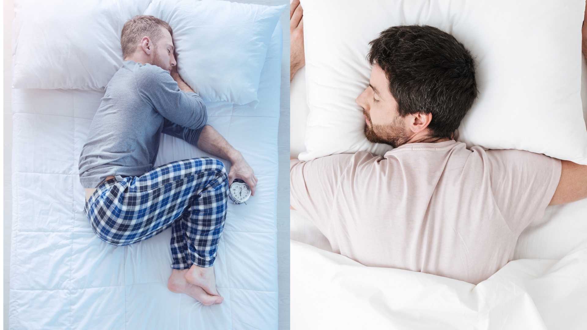 Sleeping in the wrong position will affect the bones and spine. Graphics: Ha May