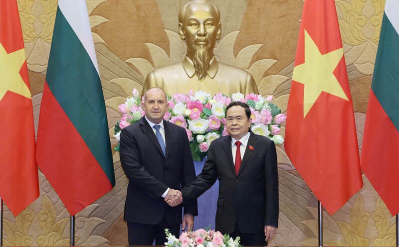 National Assembly Chairman Tran Thanh Man and Bulgarian President. Photo: Hai Nguyen