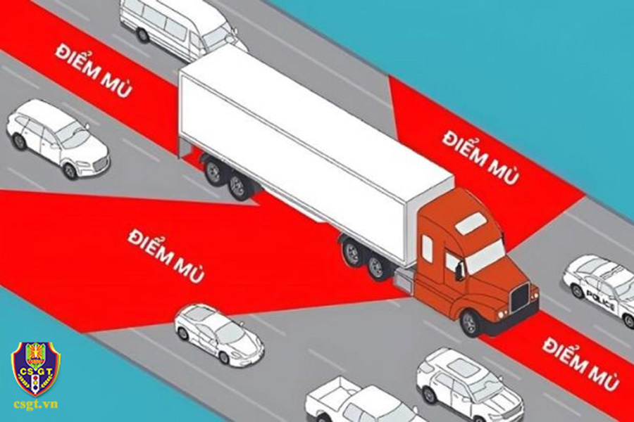 Diem mu cua oto. Anh: Cuc CSGT