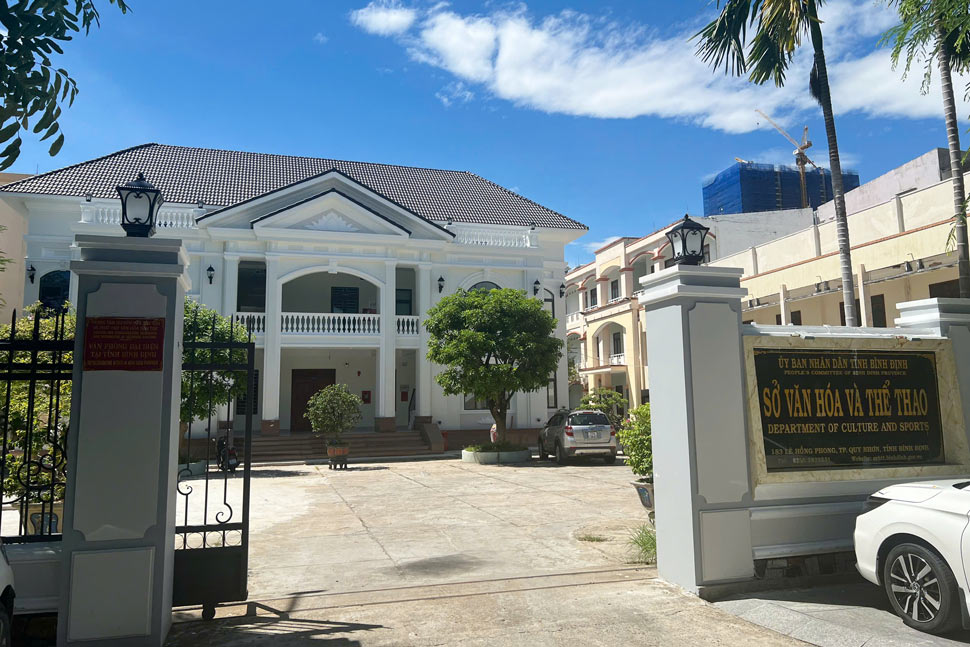 Headquarters of the Department of Culture and Sports of Binh Dinh province. Photo: Hoai Luan