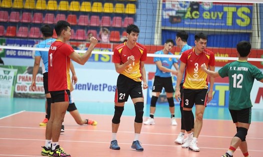 LPB Ninh Bình gặp XSKT Vĩnh Long tại giải bóng chuyền vô địch quốc gia 2024. Ảnh: VFV