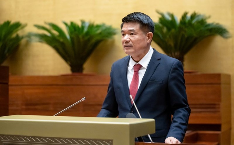 Chief Justice of the Supreme People's Procuracy Nguyen Huy Tien said that in 2024, the number of defendants prosecuted for the correct crime will reach 99.9% (exceeding 4.9%). Photo: National Assembly