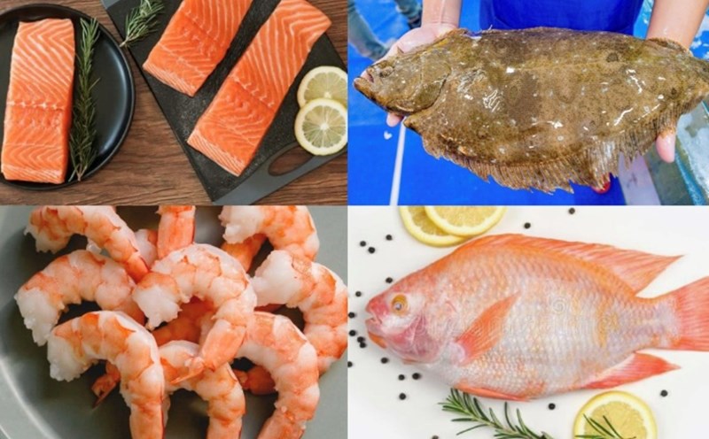 Types of fish that gout patients can eat without causing a rapid increase in uric acid. Graphics: Huong Giang