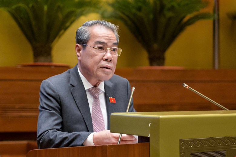 Head of the People's Petition Committee Duong Thanh Binh presented a report, stating that administrative complaints in the land sector are likely to increase in 2024. Photo: National Assembly