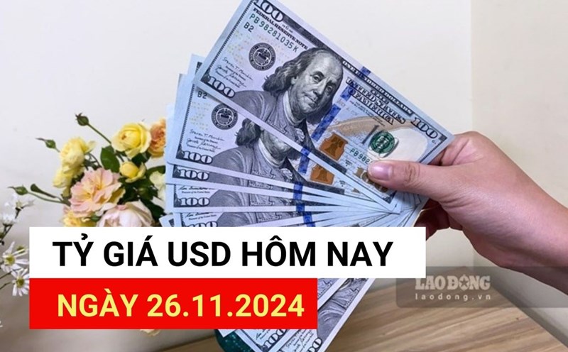 Tỷ giá USD Agribank, BIDV, Vietcombank, VietinBank 27.11