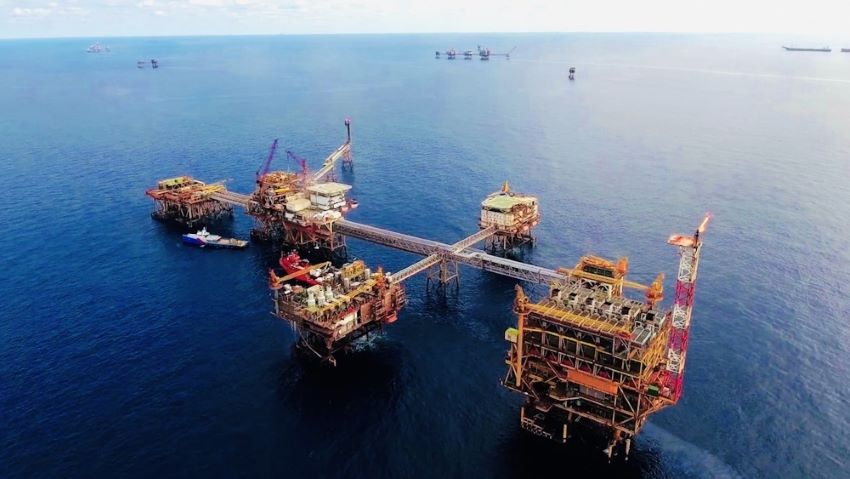 Oil and gas exploitation activities at Bach Ho field. Photo: PVN